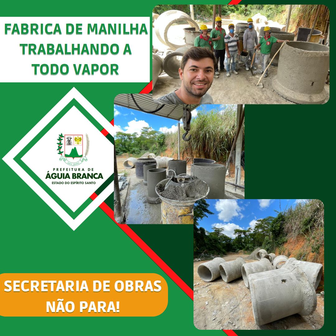 Fabrica de Manilha trabalhando a todo vapor