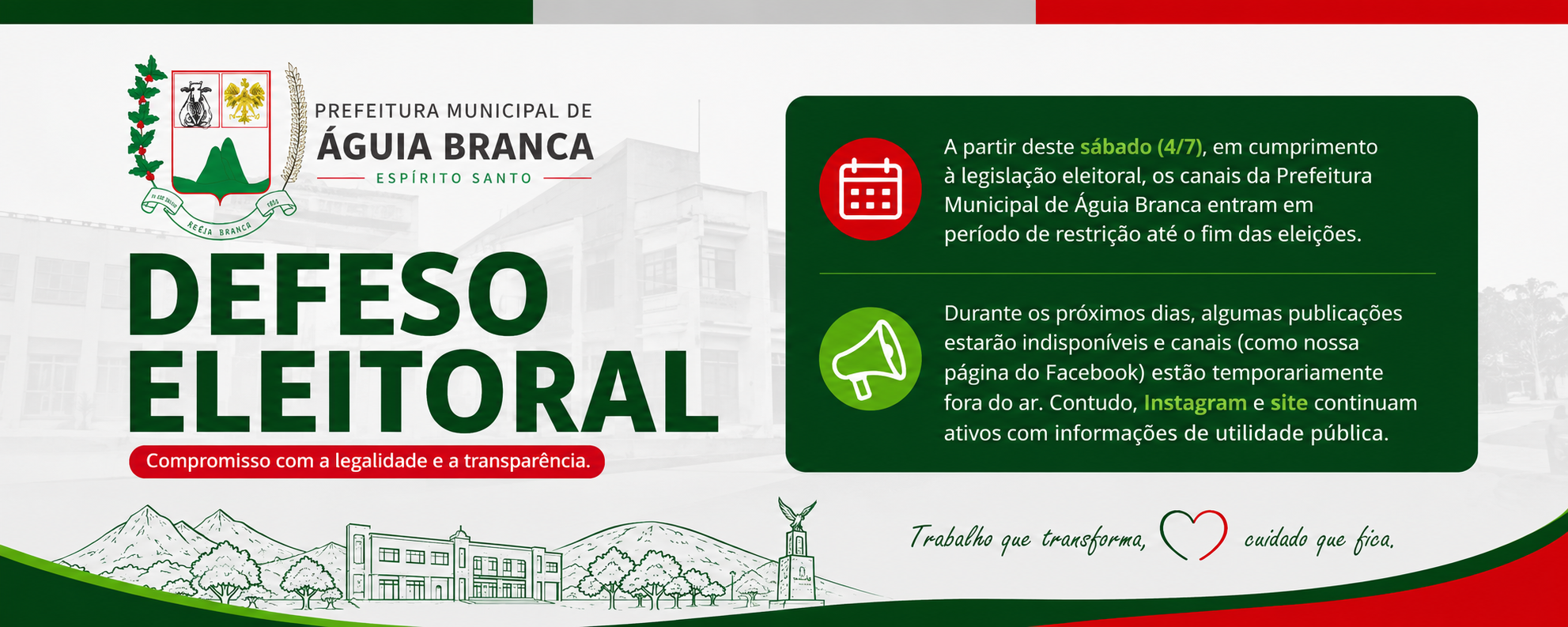Foto da notícia: Defeso Eleitoral